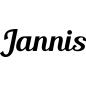 Preview: Jannis - Schriftzug aus Birke-Sperrholz