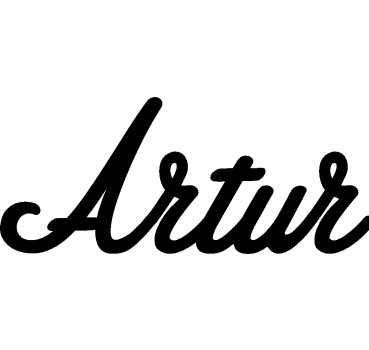 Artur - Schriftzug aus Birke-Sperrholz