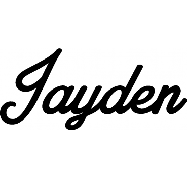 Jayden - Schriftzug aus Birke-Sperrholz