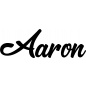 Mobile Preview: Aaron - Schriftzug aus Birke-Sperrholz