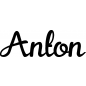 Mobile Preview: Anton - Schriftzug aus Birke-Sperrholz