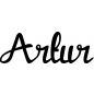 Mobile Preview: Artur - Schriftzug aus Birke-Sperrholz