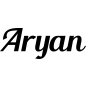 Preview: Aryan - Schriftzug aus Birke-Sperrholz