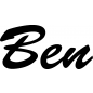 Mobile Preview: Ben - Schriftzug aus Birke-Sperrholz