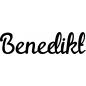 Mobile Preview: Benedikt - Schriftzug aus Birke-Sperrholz