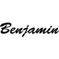 Preview: Benjamin - Schriftzug aus Birke-Sperrholz