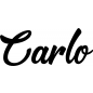 Mobile Preview: Carlo - Schriftzug aus Birke-Sperrholz