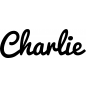Preview: Charlie - Schriftzug aus Birke-Sperrholz