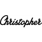 Preview: Christopher - Schriftzug aus Birke-Sperrholz