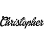 Preview: Christopher - Schriftzug aus Birke-Sperrholz
