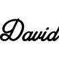 Preview: David - Schriftzug aus Birke-Sperrholz