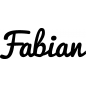 Mobile Preview: Fabian - Schriftzug aus Birke-Sperrholz