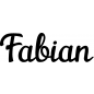 Mobile Preview: Fabian - Schriftzug aus Birke-Sperrholz