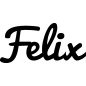 Mobile Preview: Felix - Schriftzug aus Birke-Sperrholz