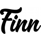 Preview: Finn - Schriftzug aus Birke-Sperrholz