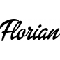 Preview: Florian - Schriftzug aus Birke-Sperrholz