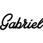 Mobile Preview: Gabriel - Schriftzug aus Birke-Sperrholz