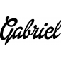 Mobile Preview: Gabriel - Schriftzug aus Birke-Sperrholz