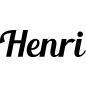 Preview: Henri - Schriftzug aus Birke-Sperrholz