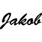 Preview: Jakob - Schriftzug aus Birke-Sperrholz