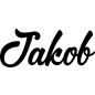 Preview: Jakob - Schriftzug aus Birke-Sperrholz