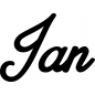 Mobile Preview: Jan - Schriftzug aus Birke-Sperrholz