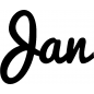 Mobile Preview: Jan - Schriftzug aus Birke-Sperrholz