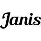 Preview: Janis - Schriftzug aus Birke-Sperrholz