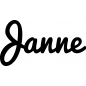 Preview: Janne - Schriftzug aus Birke-Sperrholz
