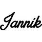 Preview: Jannik - Schriftzug aus Birke-Sperrholz
