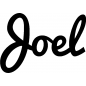 Preview: Joel - Schriftzug aus Birke-Sperrholz