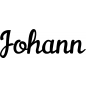 Preview: Johann - Schriftzug aus Birke-Sperrholz