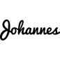 Preview: Johannes - Schriftzug aus Birke-Sperrholz