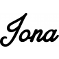 Preview: Jona - Schriftzug aus Birke-Sperrholz