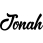 Preview: Jonah - Schriftzug aus Birke-Sperrholz