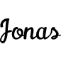 Mobile Preview: Jonas - Schriftzug aus Birke-Sperrholz
