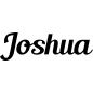Preview: Joshua - Schriftzug aus Birke-Sperrholz