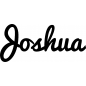 Preview: Joshua - Schriftzug aus Birke-Sperrholz