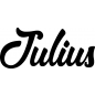 Preview: Julius - Schriftzug aus Birke-Sperrholz