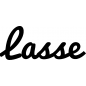 Preview: Lasse - Schriftzug aus Birke-Sperrholz