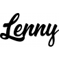 Preview: Lenny - Schriftzug aus Birke-Sperrholz