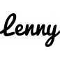 Preview: Lenny - Schriftzug aus Birke-Sperrholz