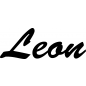 Preview: Leon - Schriftzug aus Birke-Sperrholz