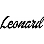 Preview: Leonard - Schriftzug aus Birke-Sperrholz