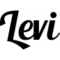 Preview: Levi - Schriftzug aus Birke-Sperrholz