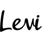 Preview: Levi - Schriftzug aus Birke-Sperrholz