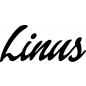 Preview: Linus - Schriftzug aus Birke-Sperrholz