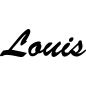 Preview: Louis - Schriftzug aus Birke-Sperrholz