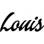 Preview: Louis - Schriftzug aus Birke-Sperrholz