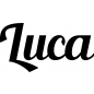 Preview: Luca - Schriftzug aus Birke-Sperrholz